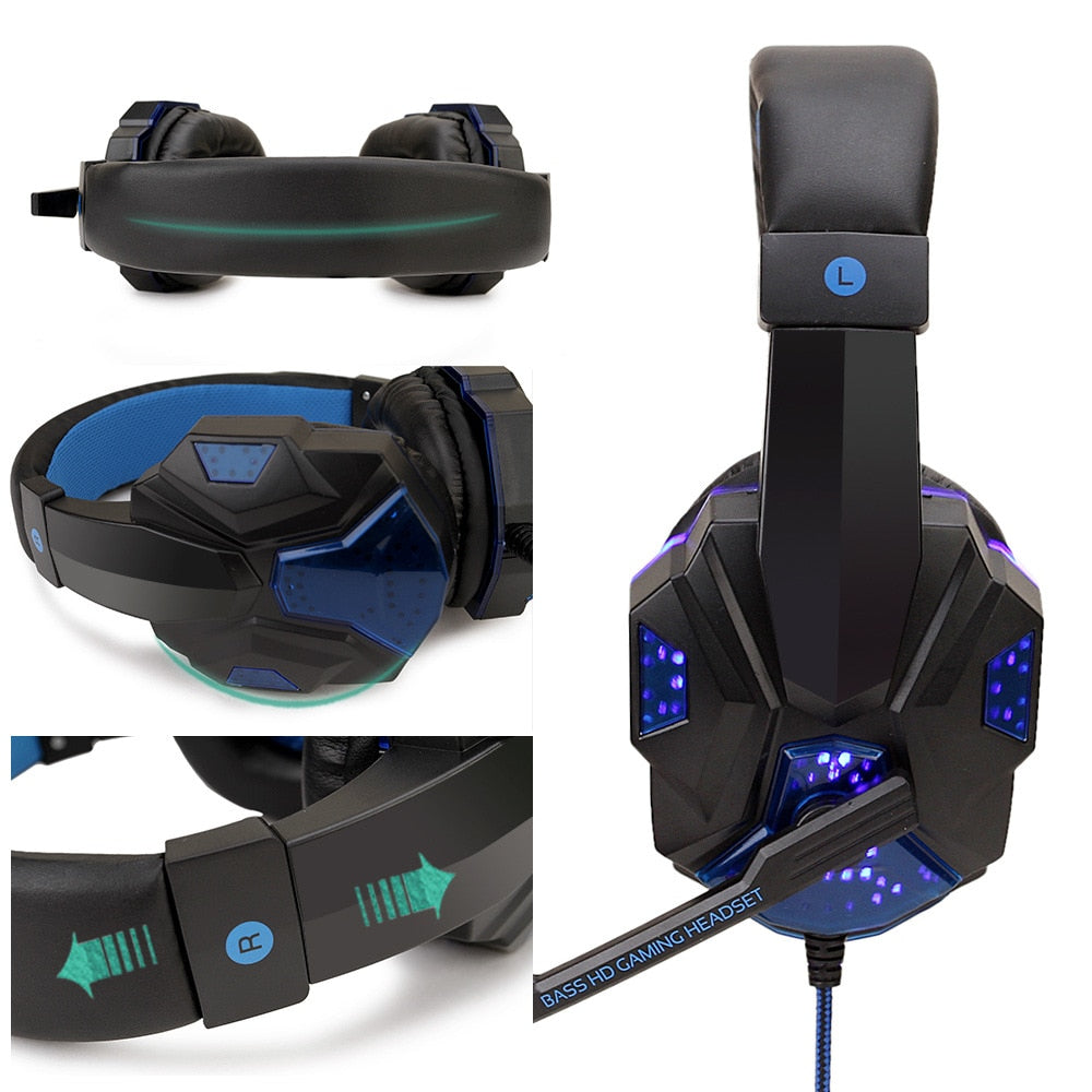 Led Light Wired Gaming Headset Pro