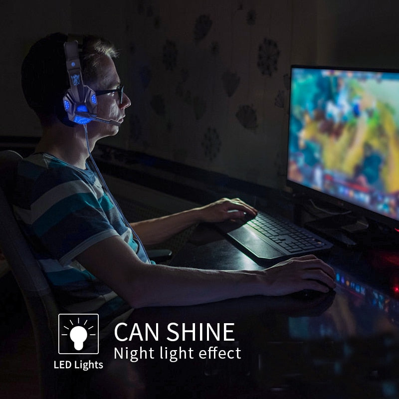 Led Light Wired Gaming Headset Pro
