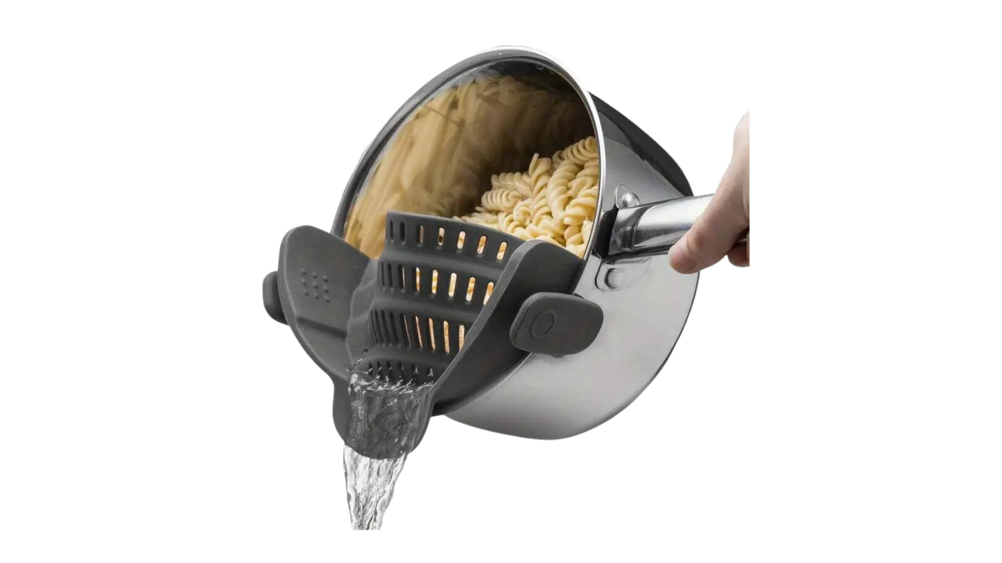 Adjustable Silicone Pot Strainer With Clips