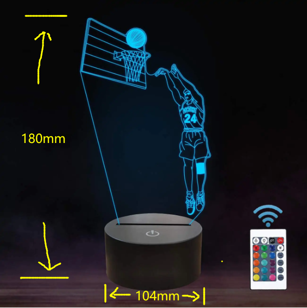 Basket Ball 3D Lamp