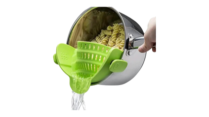 Adjustable Silicone Pot Strainer With Clips