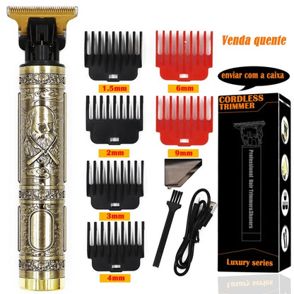 USB Vintage Electric Hair Trimmer Professional