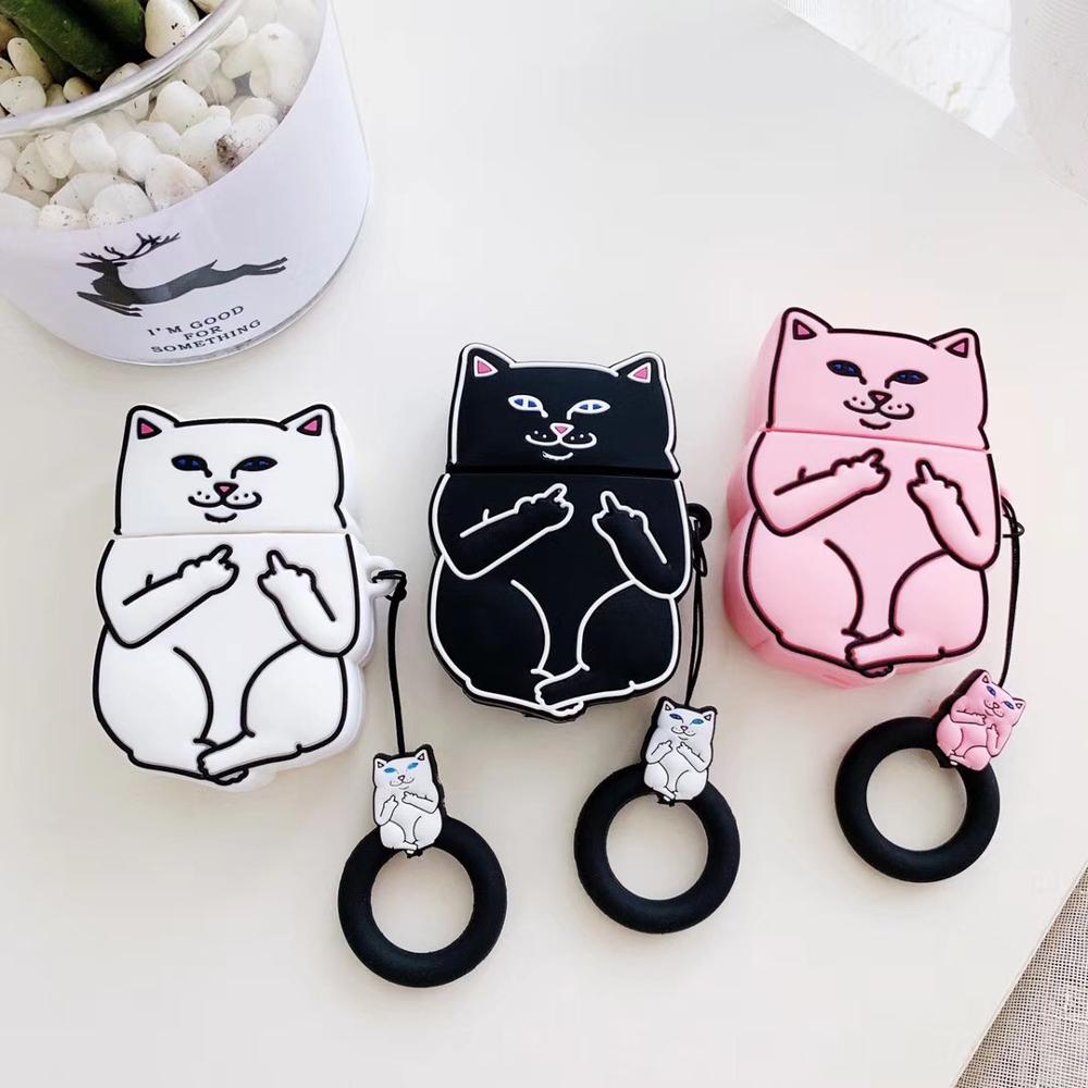 Cute Cartoon Cat Airpods