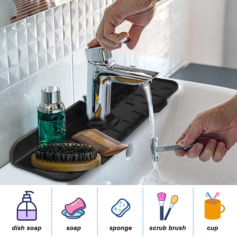 Silicone Sink Faucet Mat For Kitchen