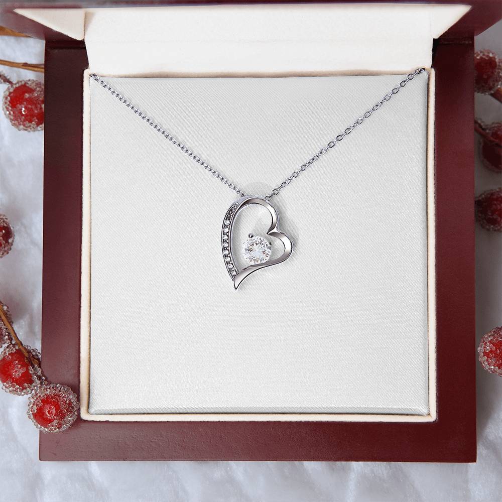 Forever Love Crystal Heart Necklace
