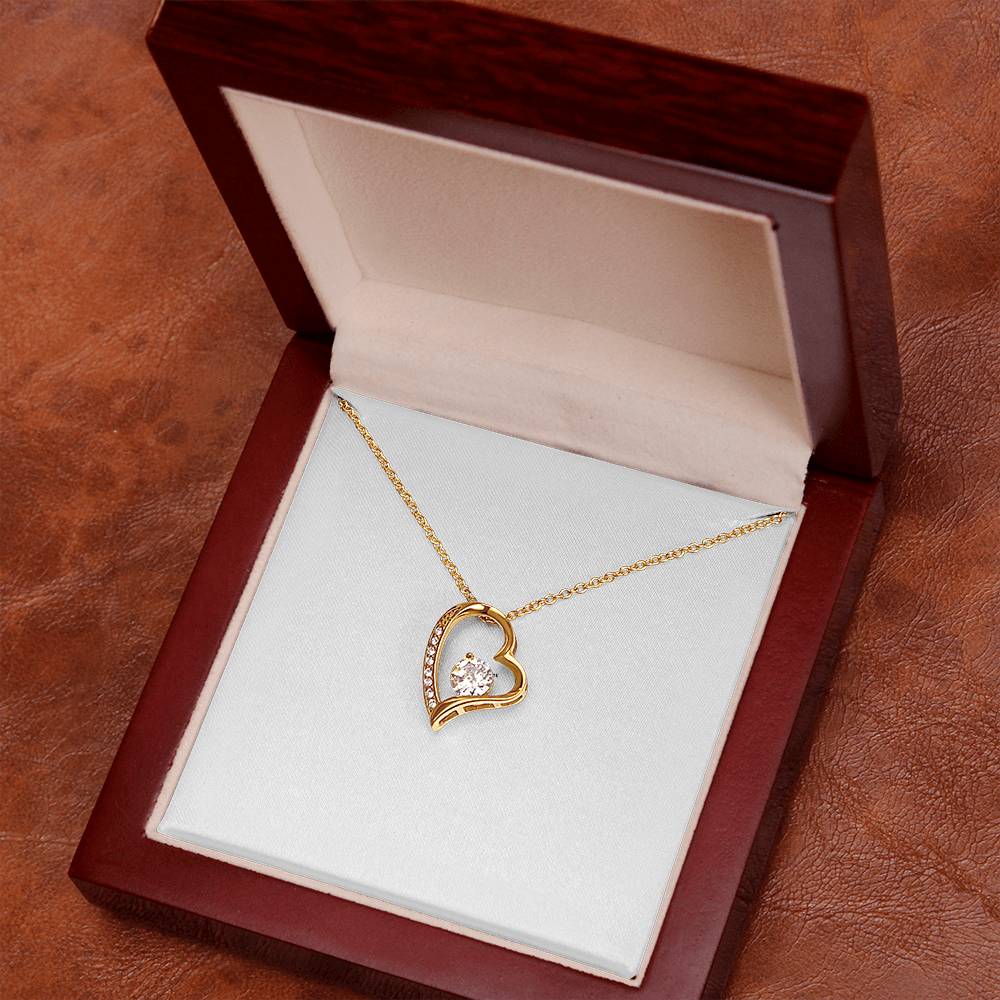 Forever Love Crystal Heart Necklace
