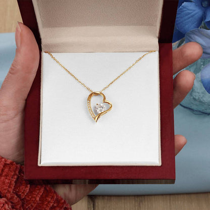 Forever Love Crystal Heart Necklace