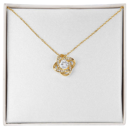 Love Knot Cubic Zirconia Necklace
