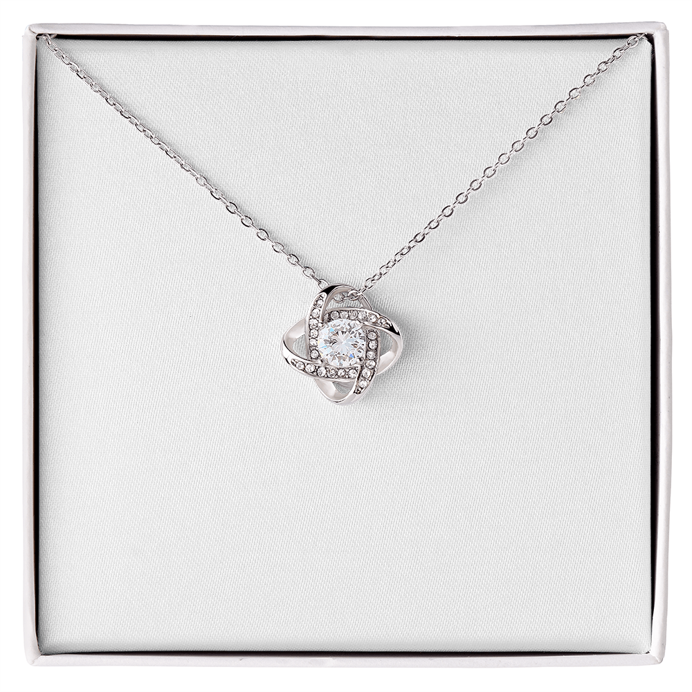 Love Knot Cubic Zirconia Necklace