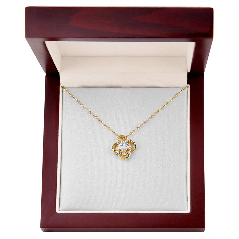 Love Knot Cubic Zirconia Necklace