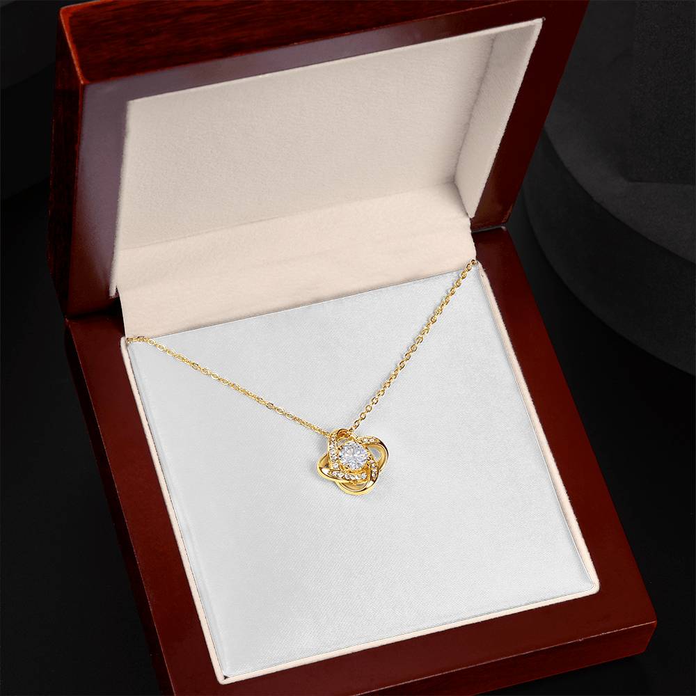 Love Knot Cubic Zirconia Necklace
