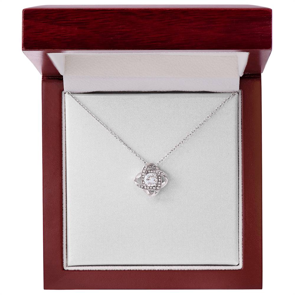 Love Knot Cubic Zirconia Necklace