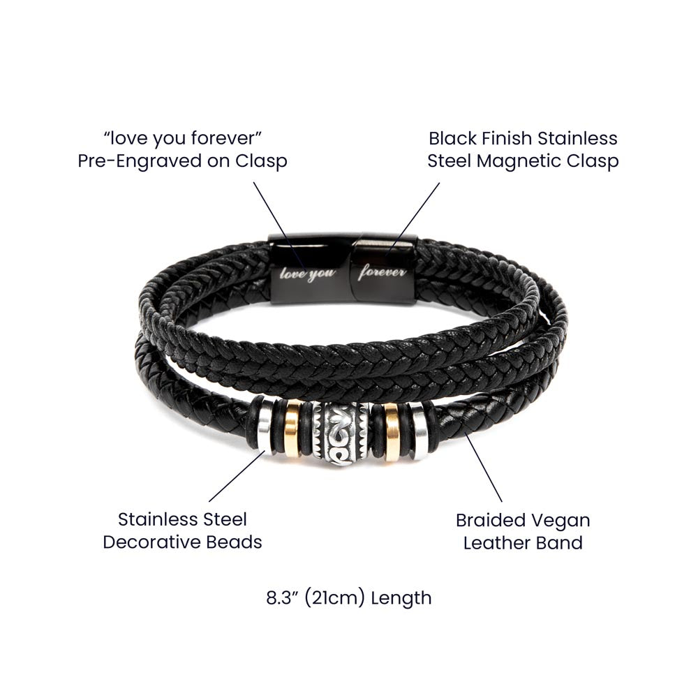 Love You Forever Men's Bracelet