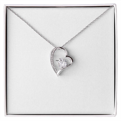 Forever Love Crystal Heart Necklace
