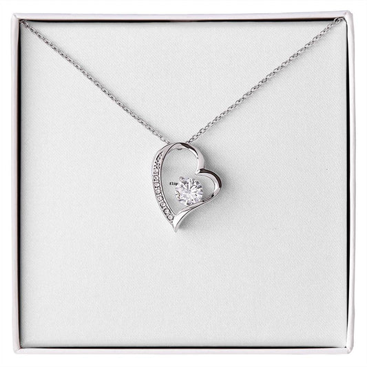 Forever Love Crystal Heart Necklace