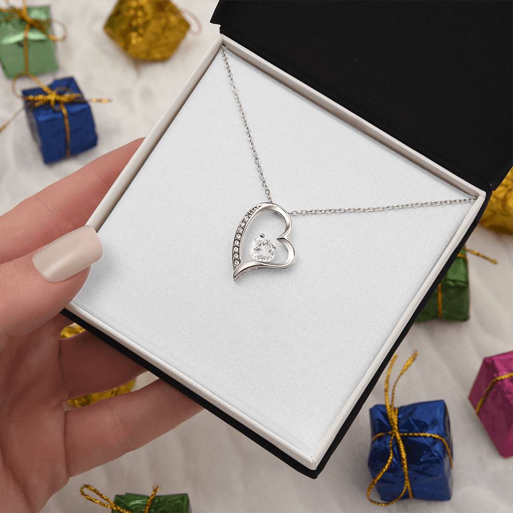Forever Love Crystal Heart Necklace