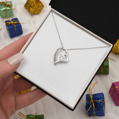 Forever Love Crystal Heart Necklace