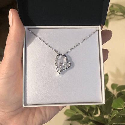 Forever Love Crystal Heart Necklace