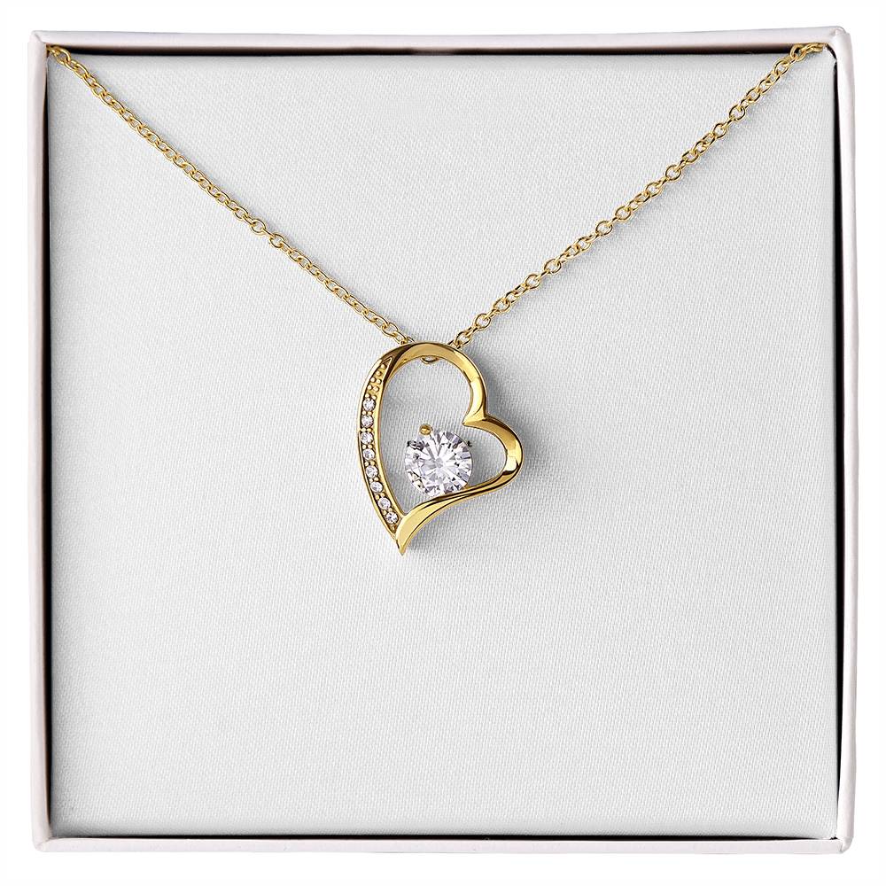 Forever Love Crystal Heart Necklace