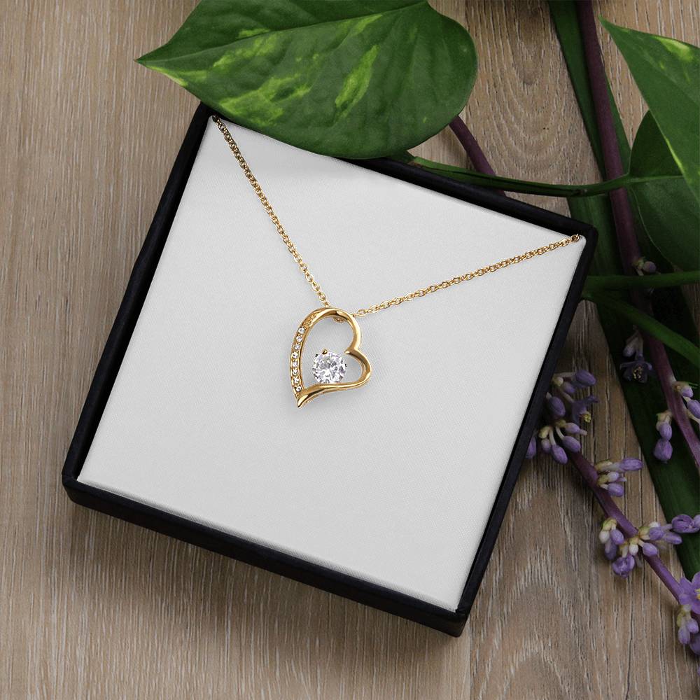 Forever Love Crystal Heart Necklace