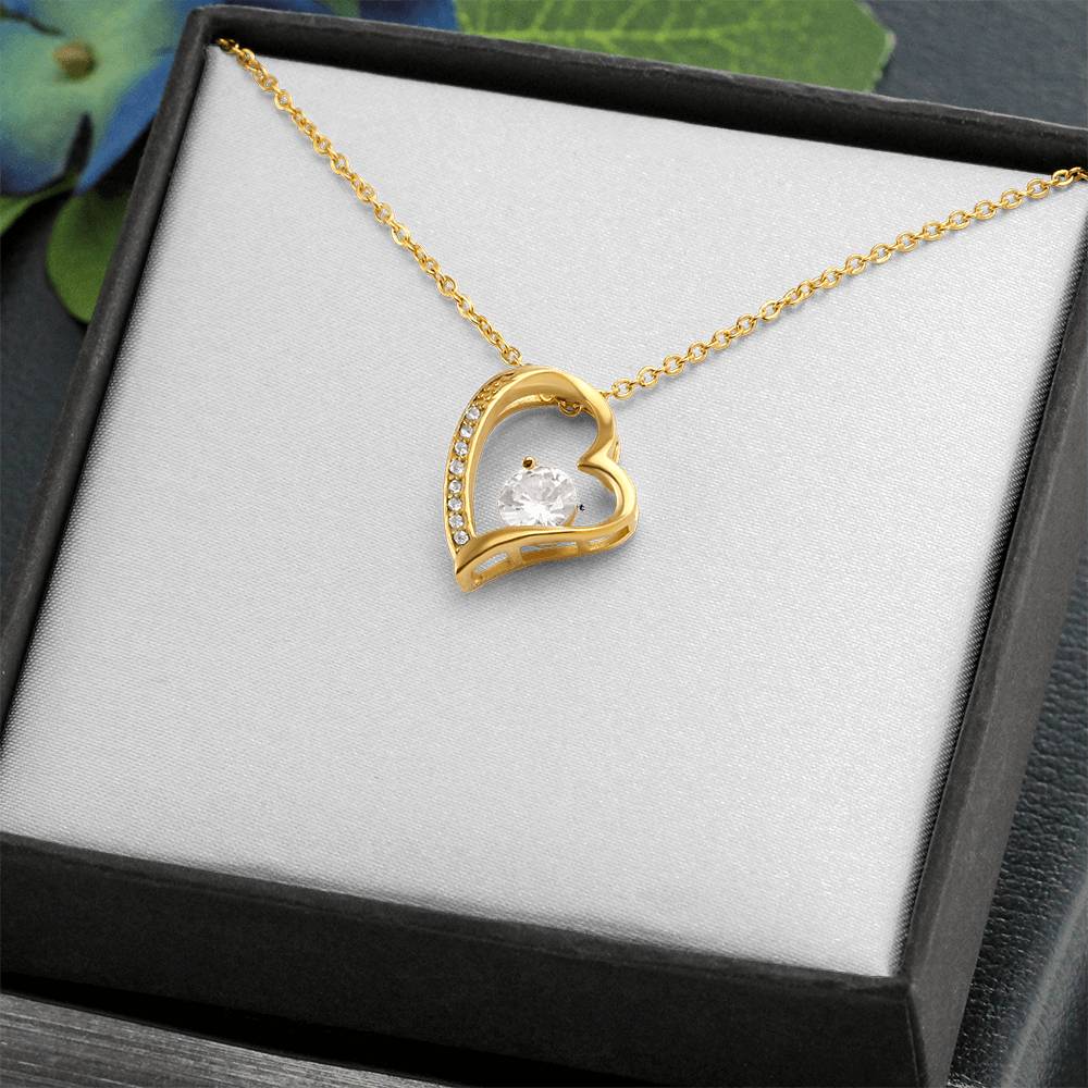 Forever Love Crystal Heart Necklace