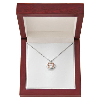 Regal Crown Pendant Necklace Gift