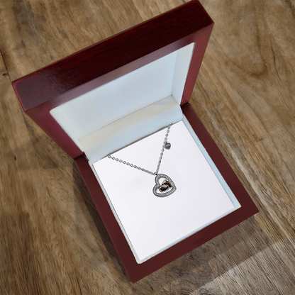 Baby Feet Heart Necklace Gift