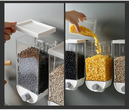 Wall Mounted Multi Grain Jars