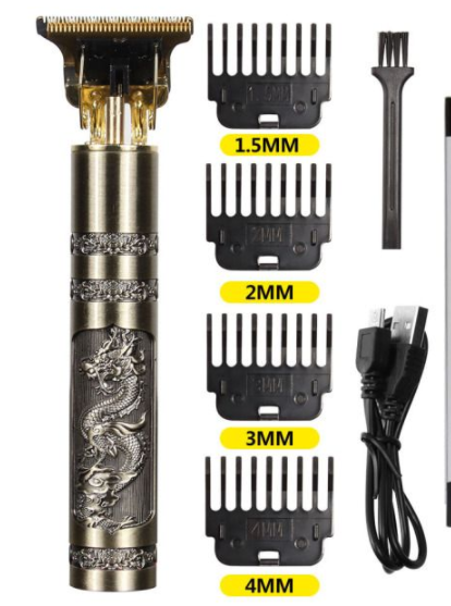 USB Vintage Electric Hair Trimmer Professional