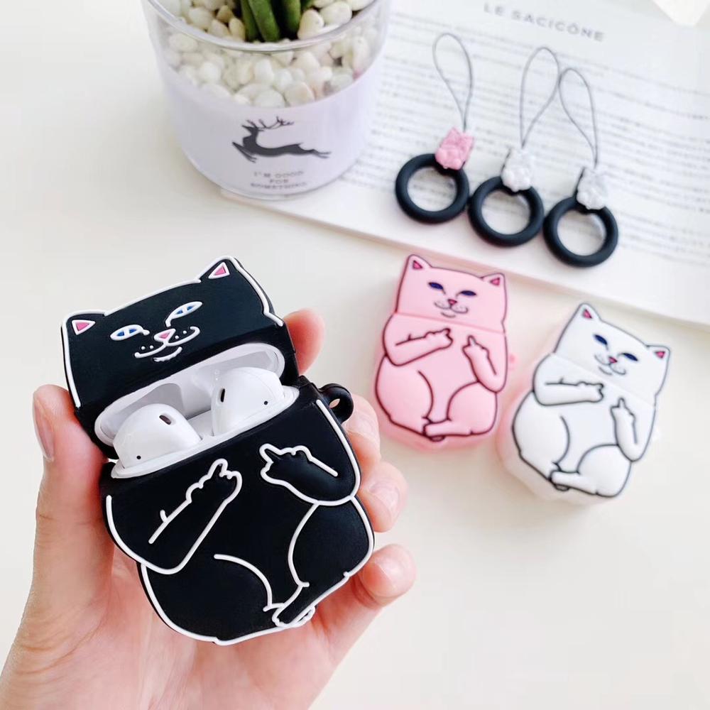 Cute Cartoon Cat Airpods