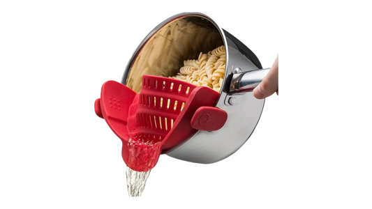 Adjustable Silicone Pot Strainer With Clips